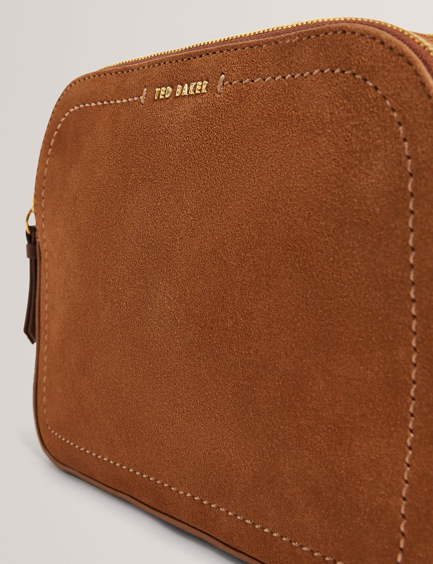 SHAYANE: Webbing Suede Camera Bag