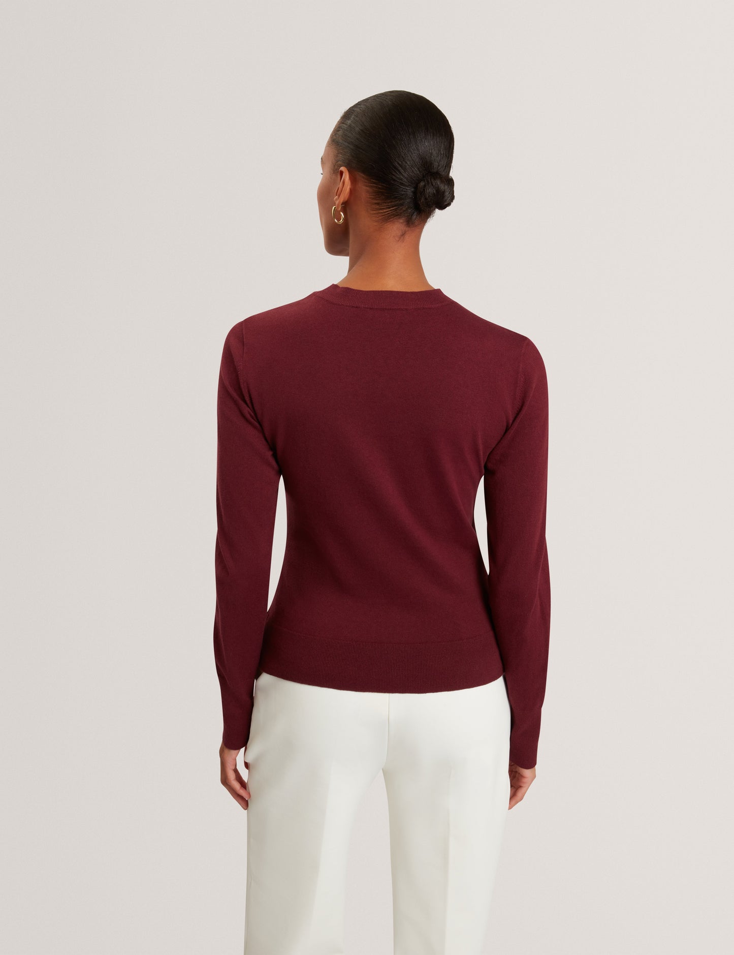 NIFORIA: Floral Print High Neck Sweater