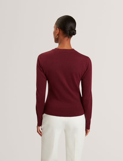 NIFORIA: Floral Print High Neck Sweater