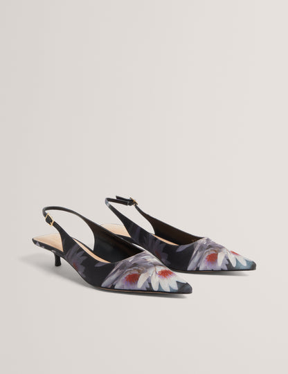LIIYA: Sling Back Kitten Heel