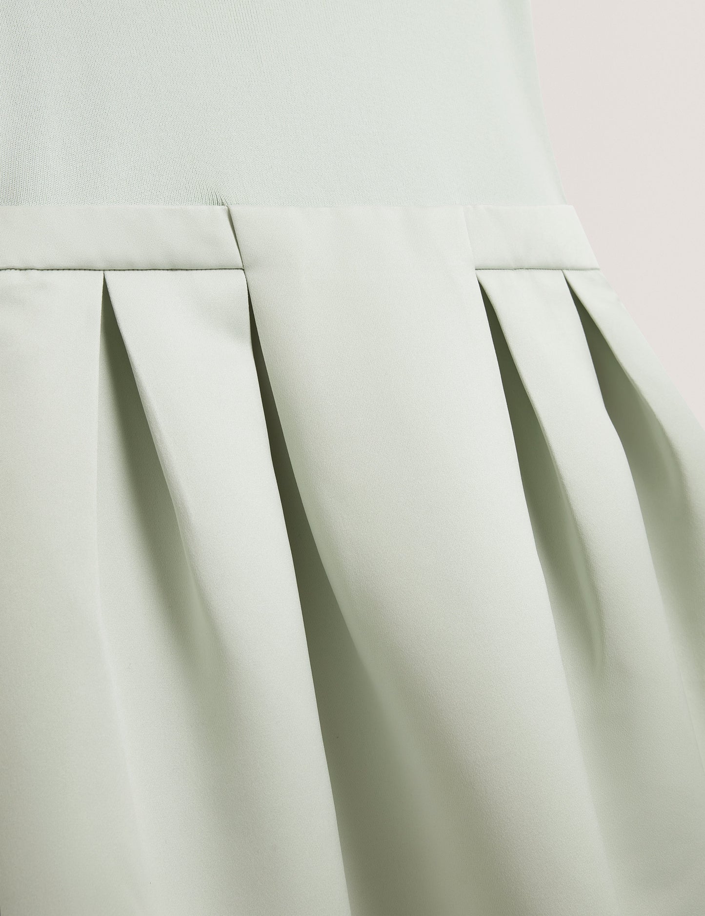 VERLENE: Mockable Midi Dress With Pleated Skirt