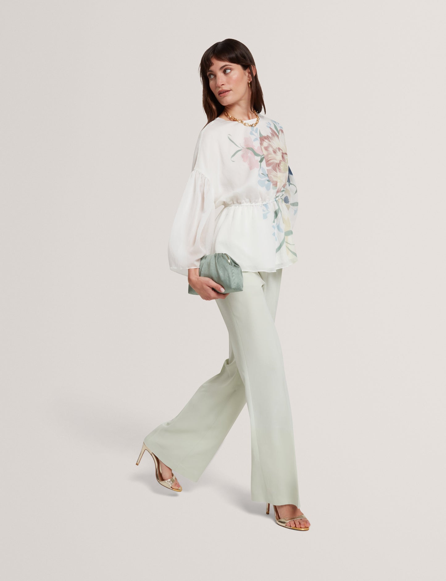 BRIDAT: Kick Flare Tailored Trousers