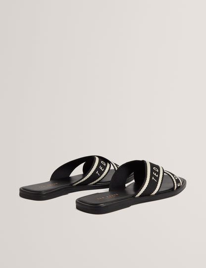 ASHIKA: Webbing Flat Sandal
