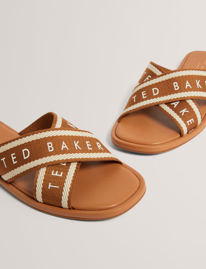ASHIKA: Webbing Flat Sandal