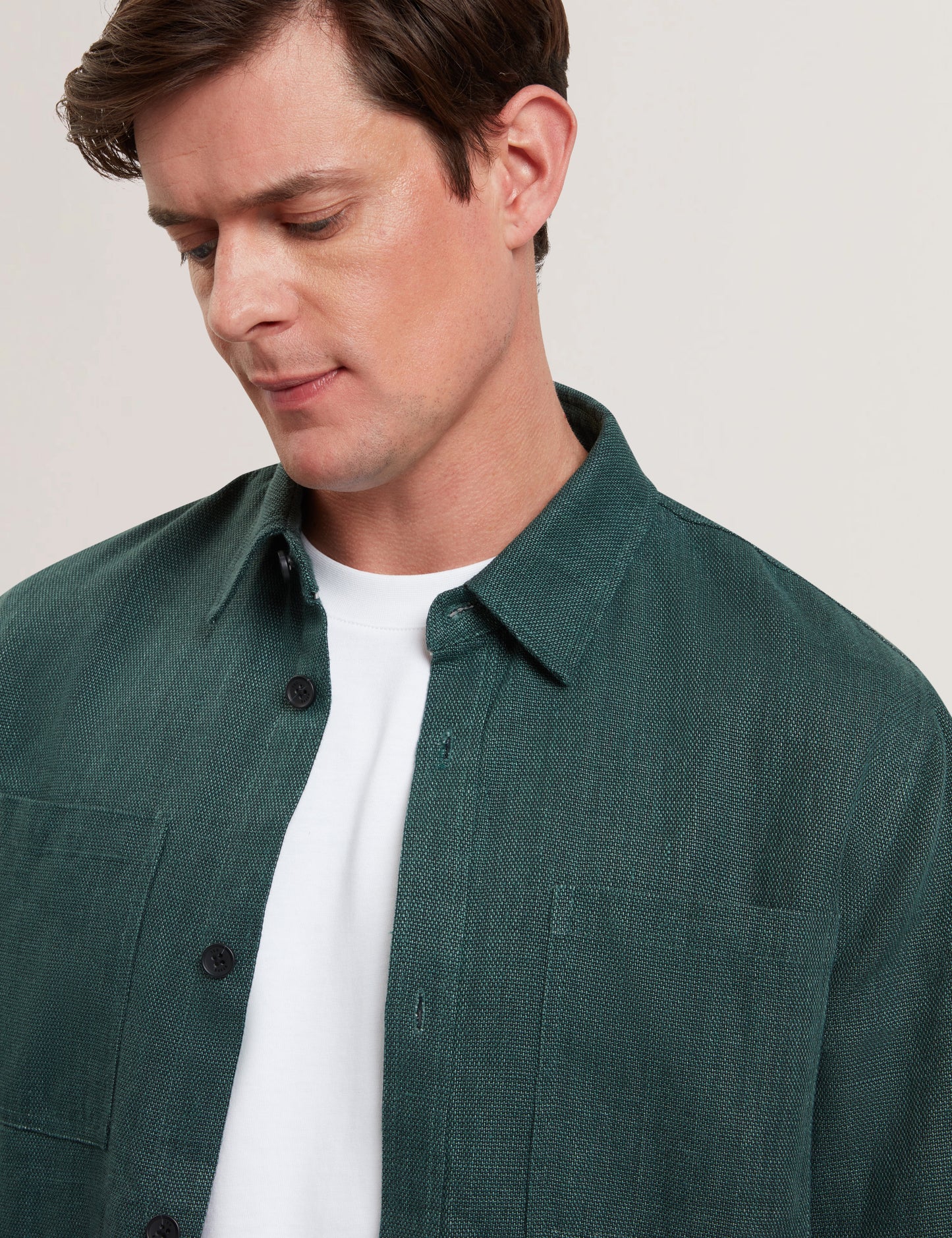 Mens SHAWW-LS Delave Linen Overshirt