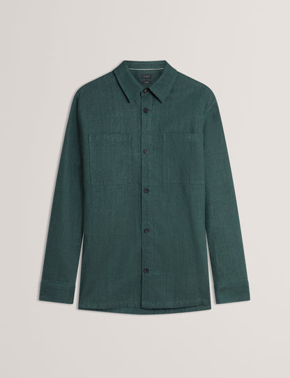 Mens SHAWW-LS Delave Linen Overshirt