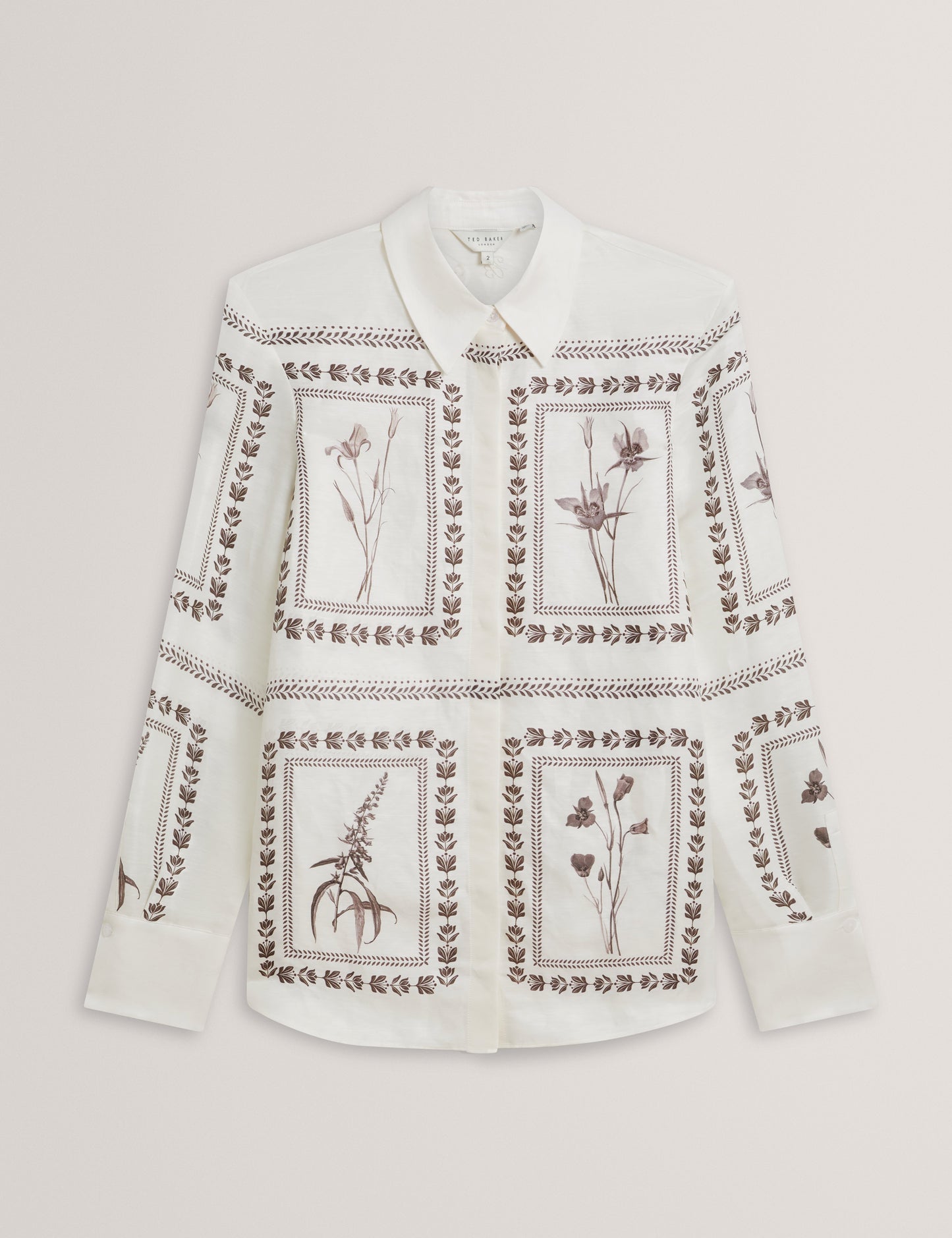 Women's SIMCOA-Linen Silk Longline Shirt Ivory