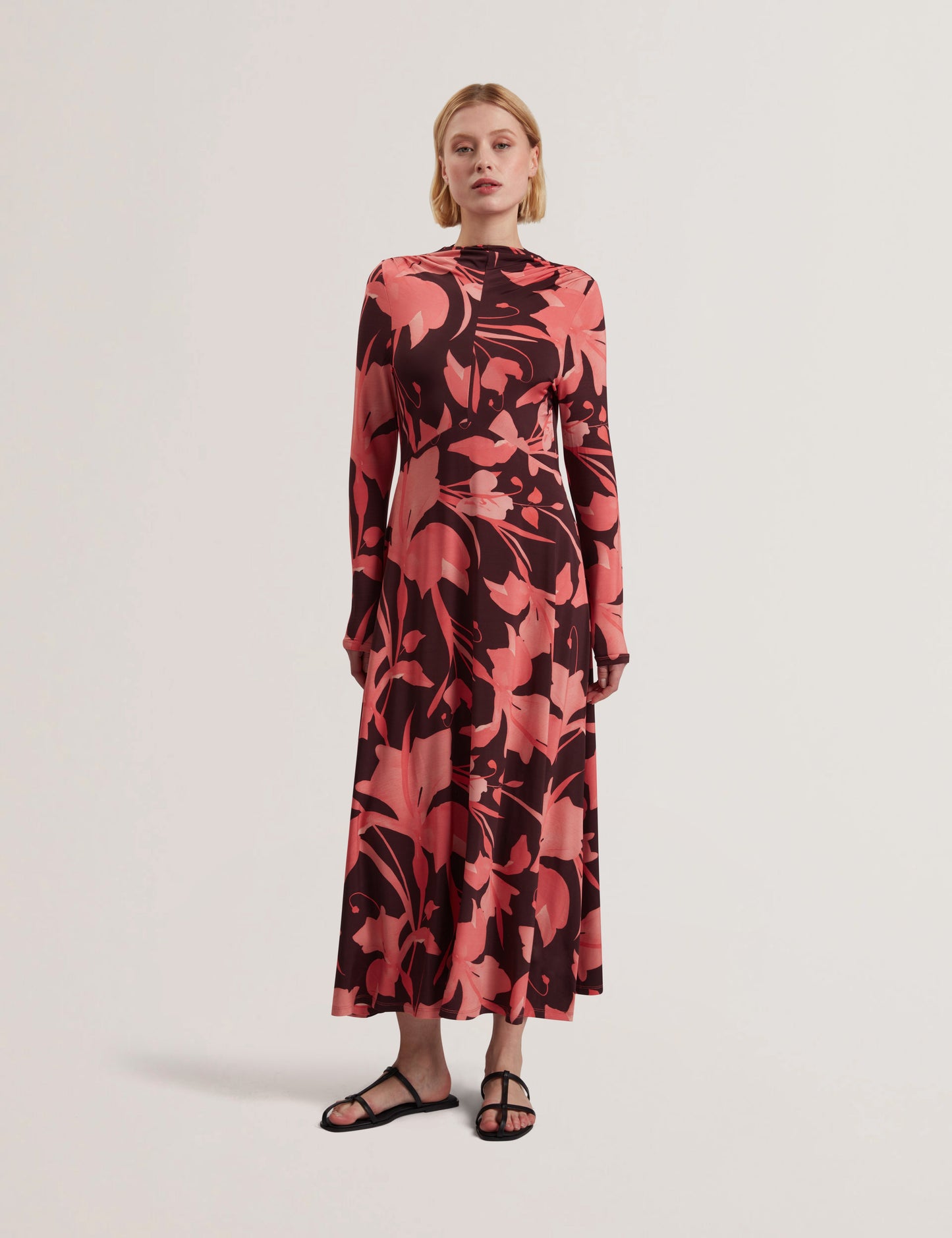 Women's STARLAH-Slinky Jersey Printed Midi Dress