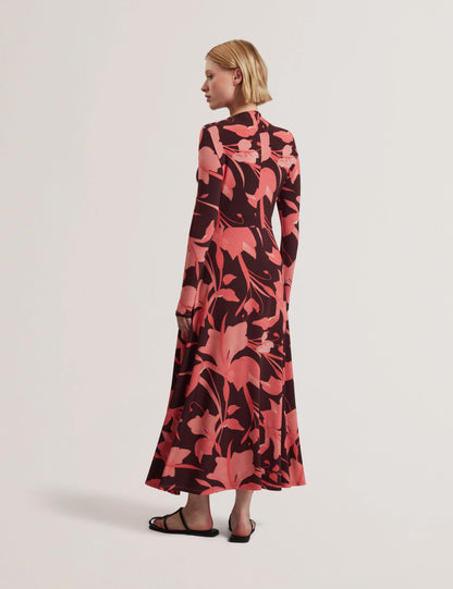 Women's STARLAH-Slinky Jersey Printed Midi Dress