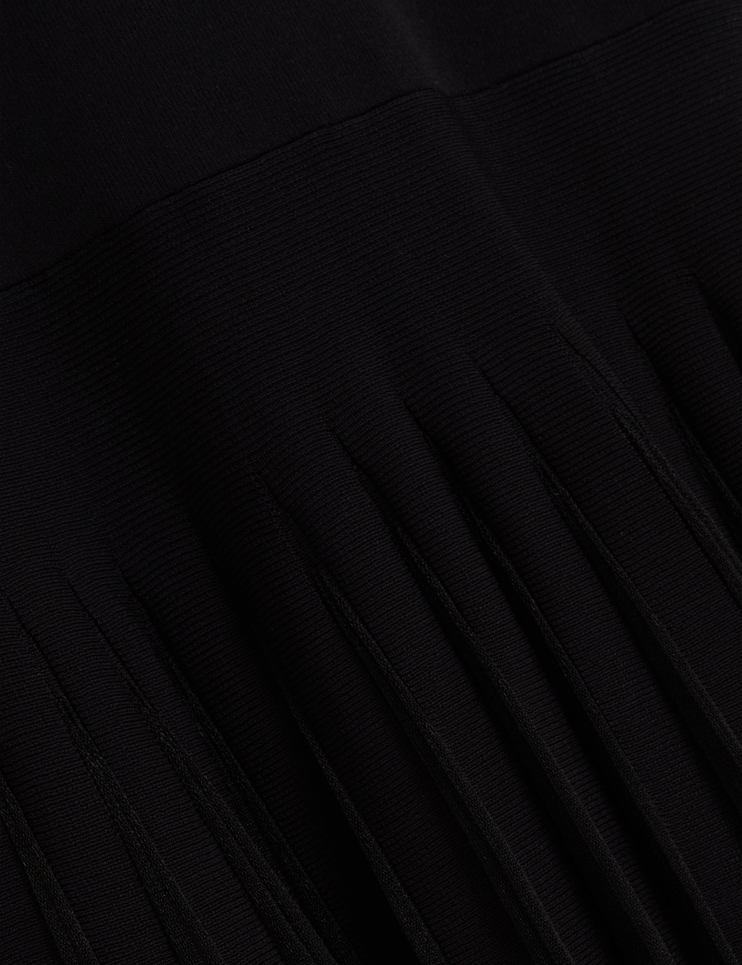 Women's SUANNAA-Dropped Waist Off The Shoulder Knit Dress Black