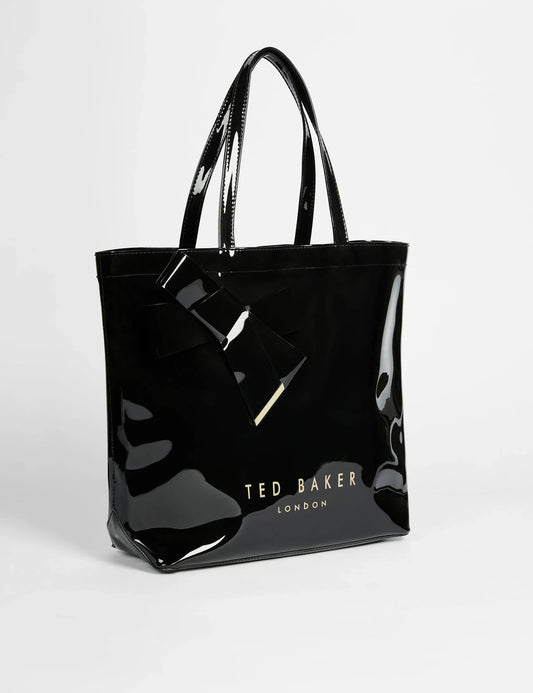 Women's NICON-Knot Bow Vinyl Icon Tote Bag