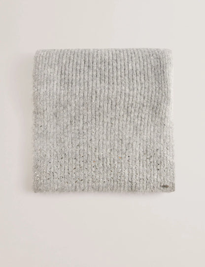 Women's Keriisa-Rhinestone Detail Knitted Scarf Grey