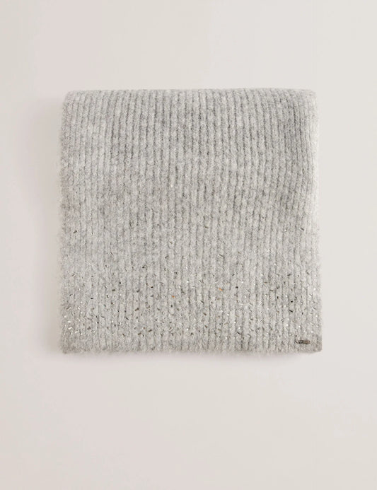 Women's Keriisa-Rhinestone Detail Knitted Scarf Grey
