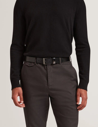 PEARSSE: Pebbled Leather Belt