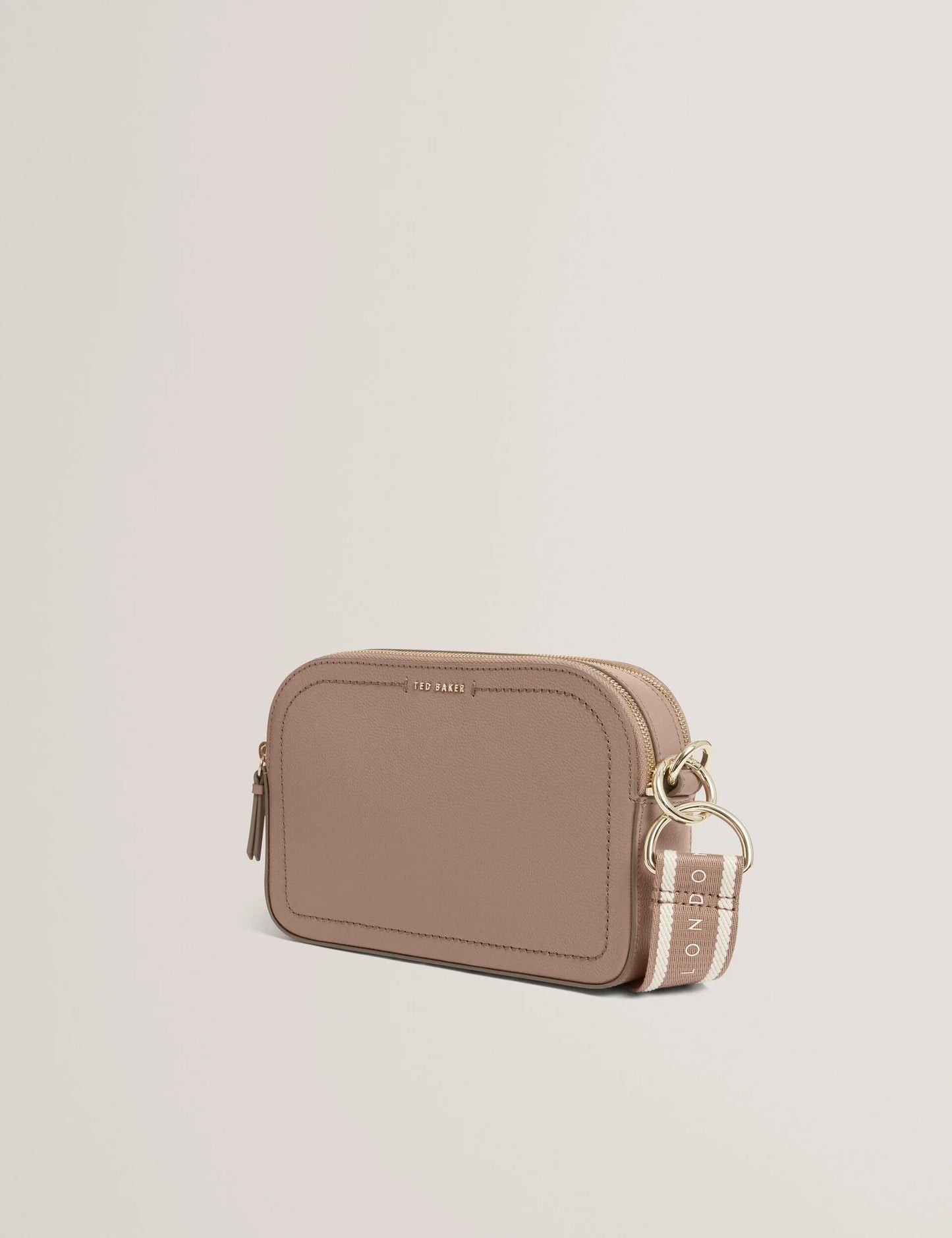 LUCEELE: Webbing Leather Crossbody Bag