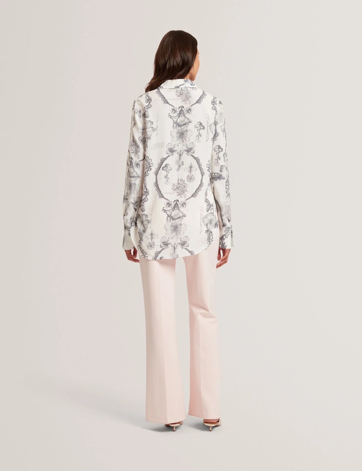 CHILLA: Long Line Printed Shirt