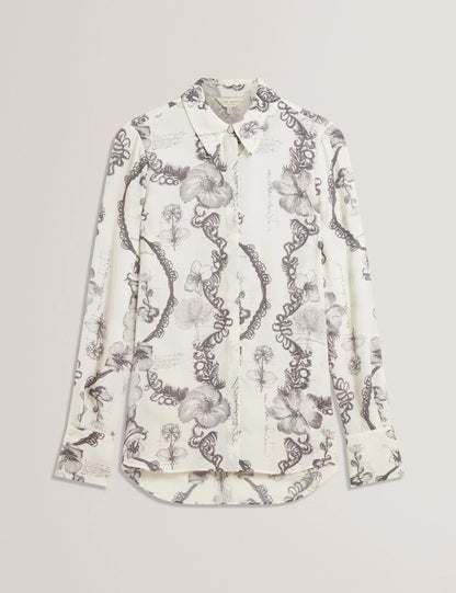 CHILLA: Long Line Printed Shirt
