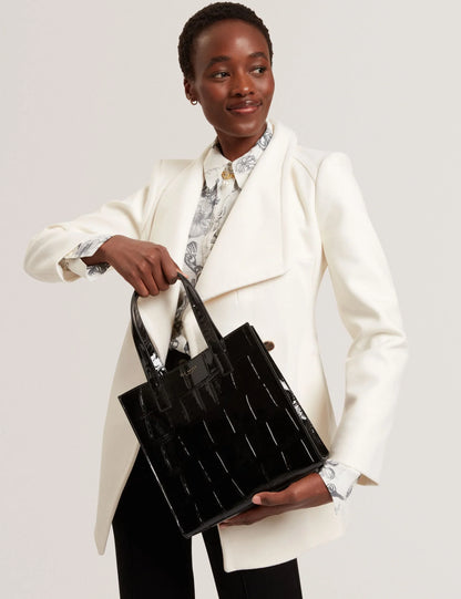 VIVANAA: Croc Effect Small Icon Bag