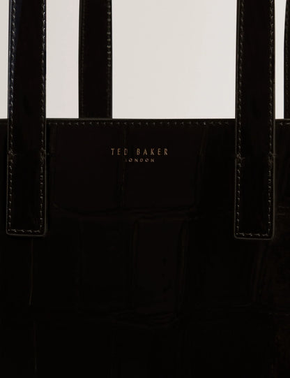 VIVANAA: Croc Effect Small Icon Bag