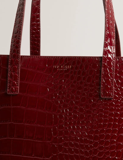 WELLMA: Croc Effect Extra Large Icon Bag