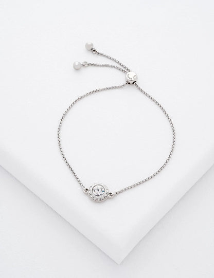 SOLETA: Solitaire Sparkle Crystal Adjustable Bracelet