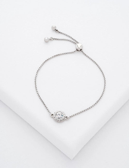 SOLETA: Solitaire Sparkle Crystal Adjustable Bracelet