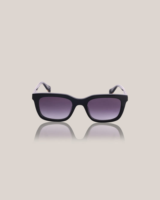 Men's Birch: Men's Rectangular Sunglasses Black