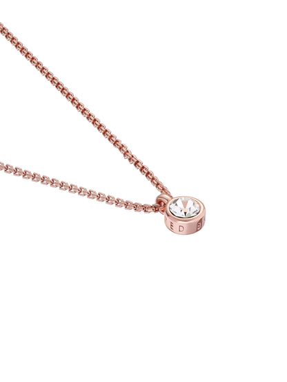 Women's Sininaa Rosegold Crystal Pendant Necklace