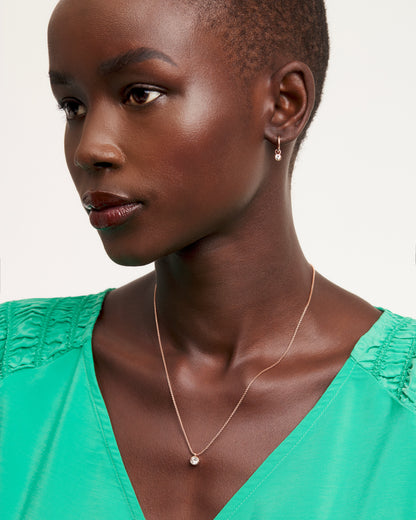 Women's Sininaa Rosegold Crystal Pendant Necklace