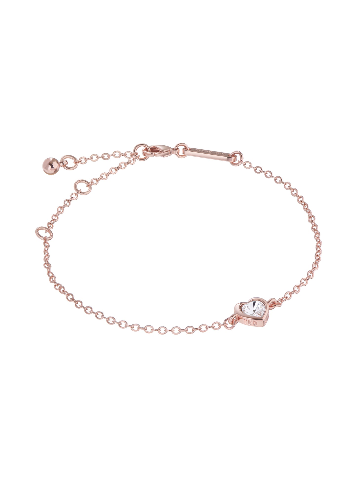 Women's Hansaa Crystal Heart Adjustable Bracelet