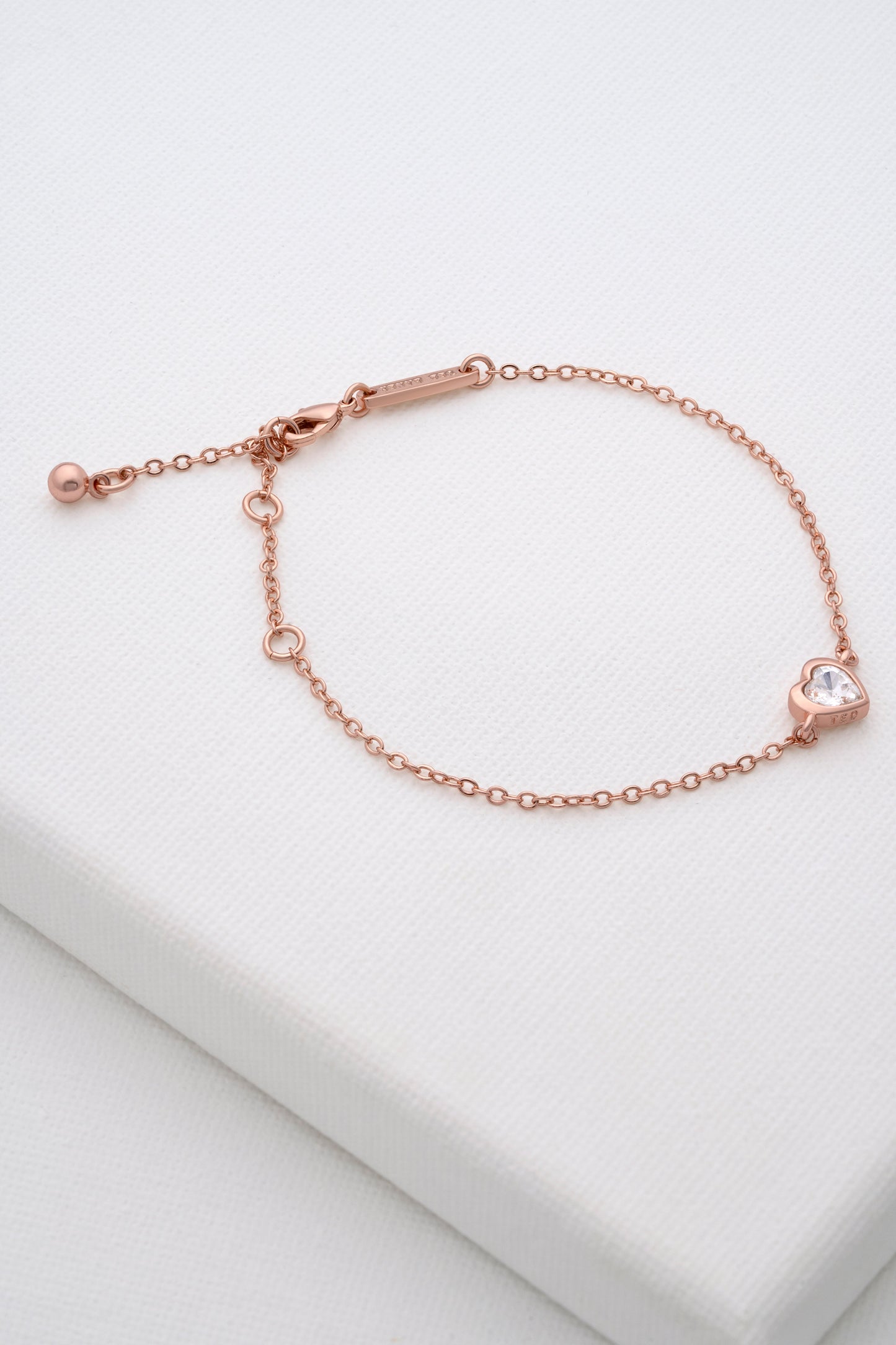 Women's Hansaa Crystal Heart Adjustable Bracelet