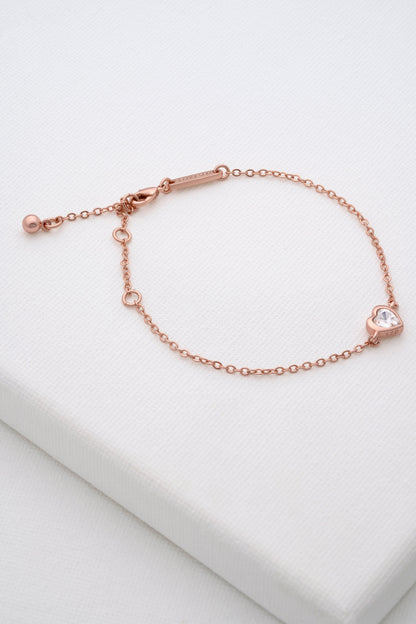 Women's Hansaa Crystal Heart Adjustable Bracelet