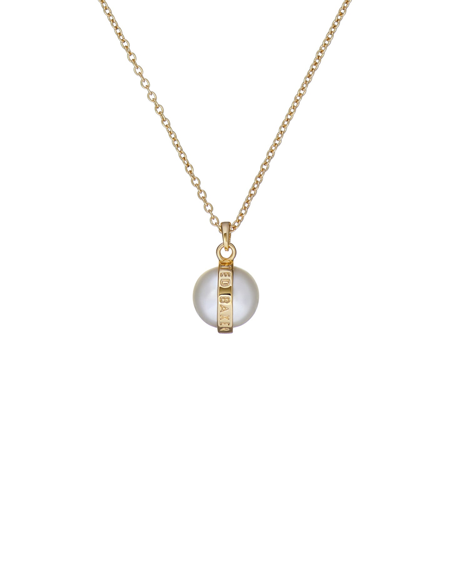 Women's PERRETI-Logo Pearl Pendant Necklace