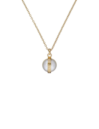 Women's PERRETI-Logo Pearl Pendant Necklace