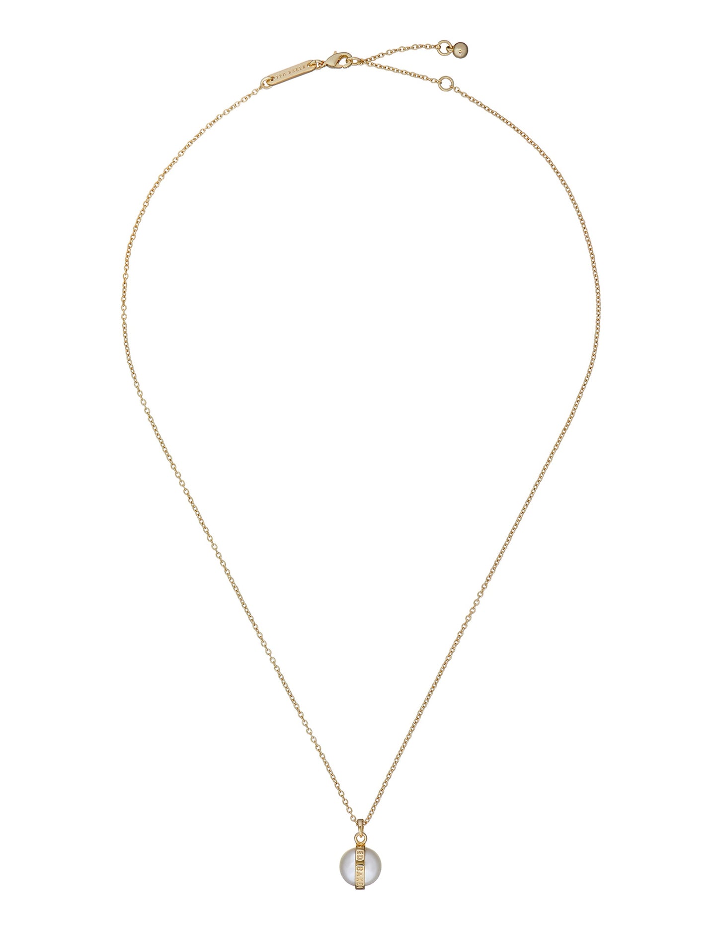 Women's PERRETI-Logo Pearl Pendant Necklace