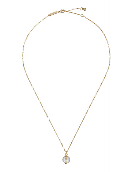 Women's PERRETI-Logo Pearl Pendant Necklace