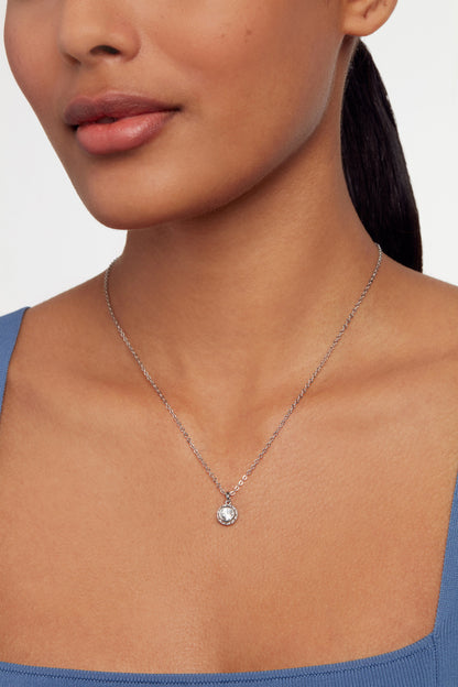 Women's SOLTELL: Solitaire Sparkle Crystal Pendant Necklace