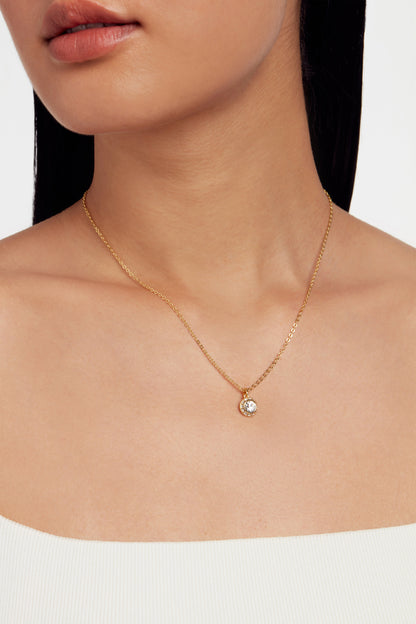Women's SOLTELL: Solitaire Sparkle Crystal Pendant Necklace