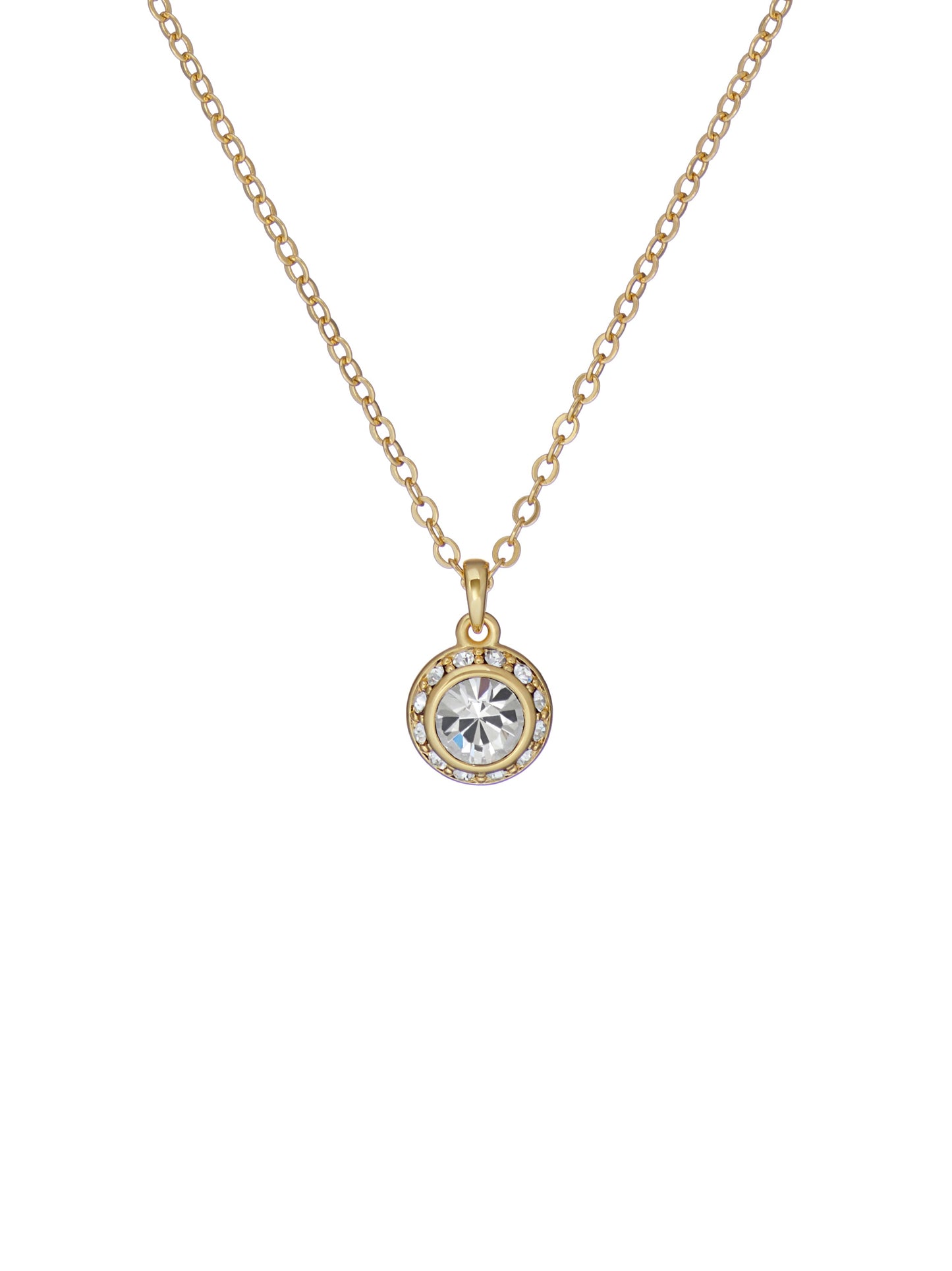 Women's SOLTELL: Solitaire Sparkle Crystal Pendant Necklace