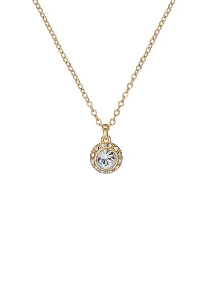 Women's SOLTELL: Solitaire Sparkle Crystal Pendant Necklace