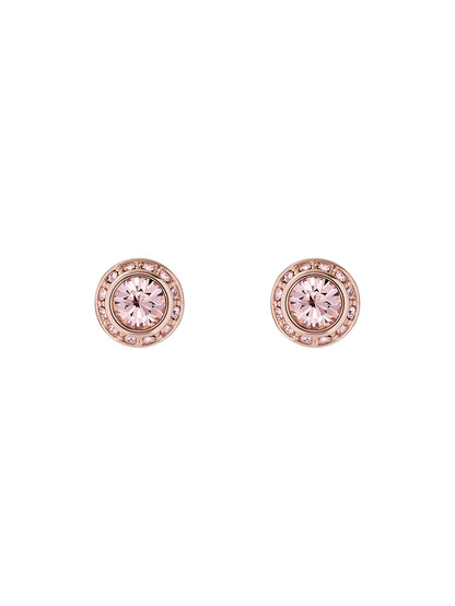 Women's Soletia Dusky-Pink Solitaire Sparkle Crystal Stud Earrings