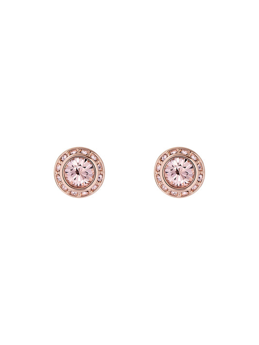 Women's Soletia Dusky-Pink Solitaire Sparkle Crystal Stud Earrings