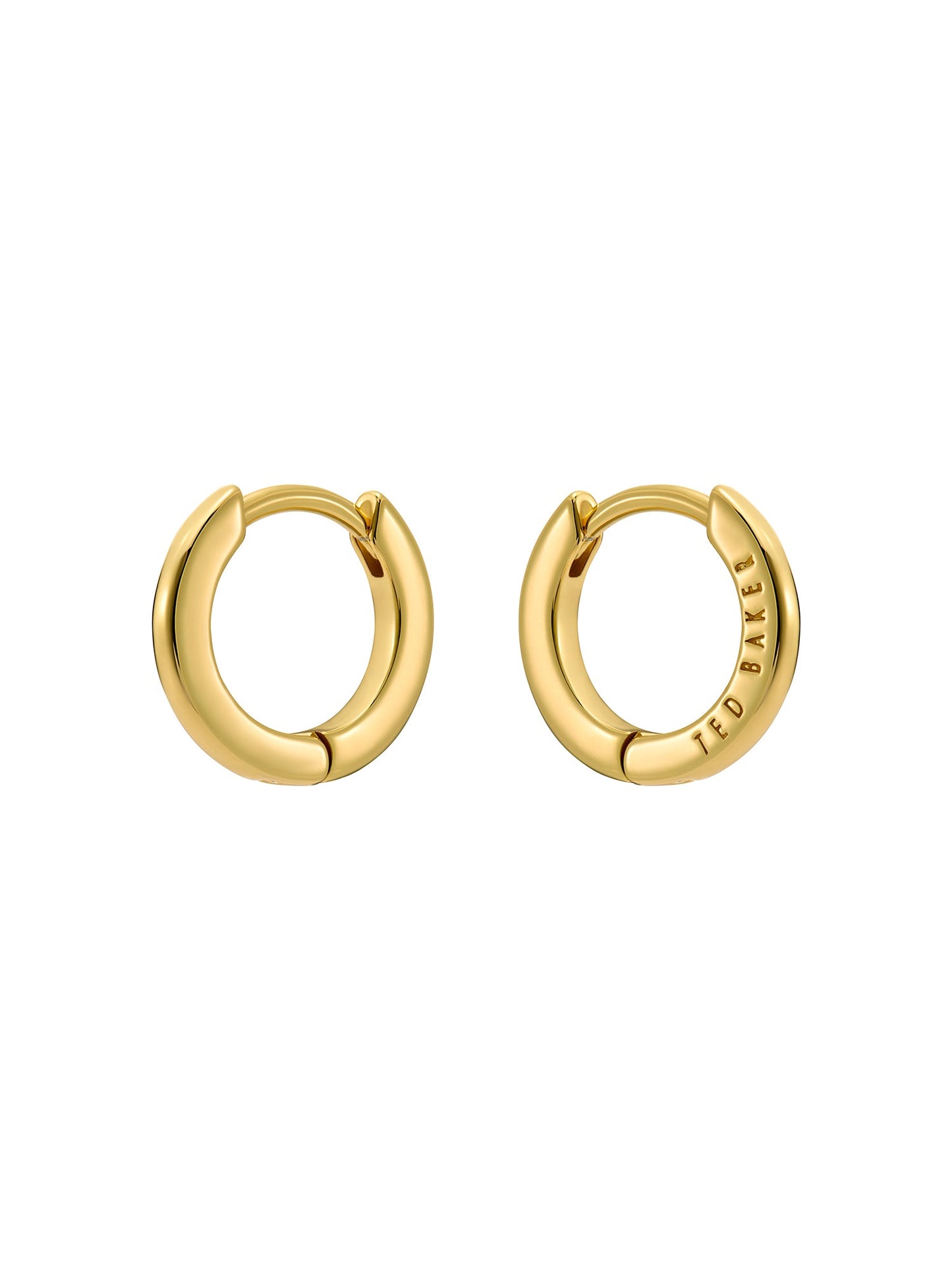 Women's Crislie Gold Logo Hoop Earringsa