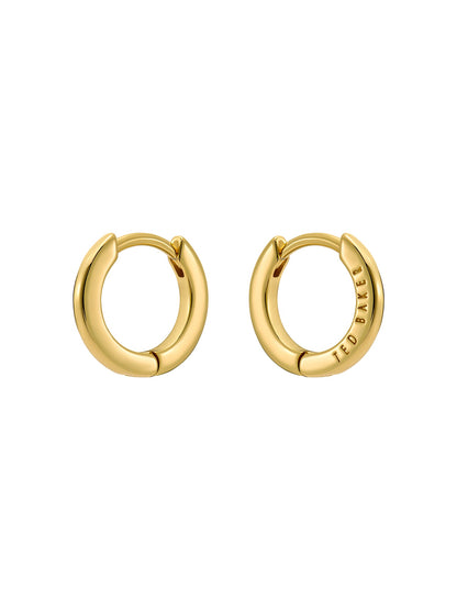 Women's Crislie Gold Logo Hoop Earringsa