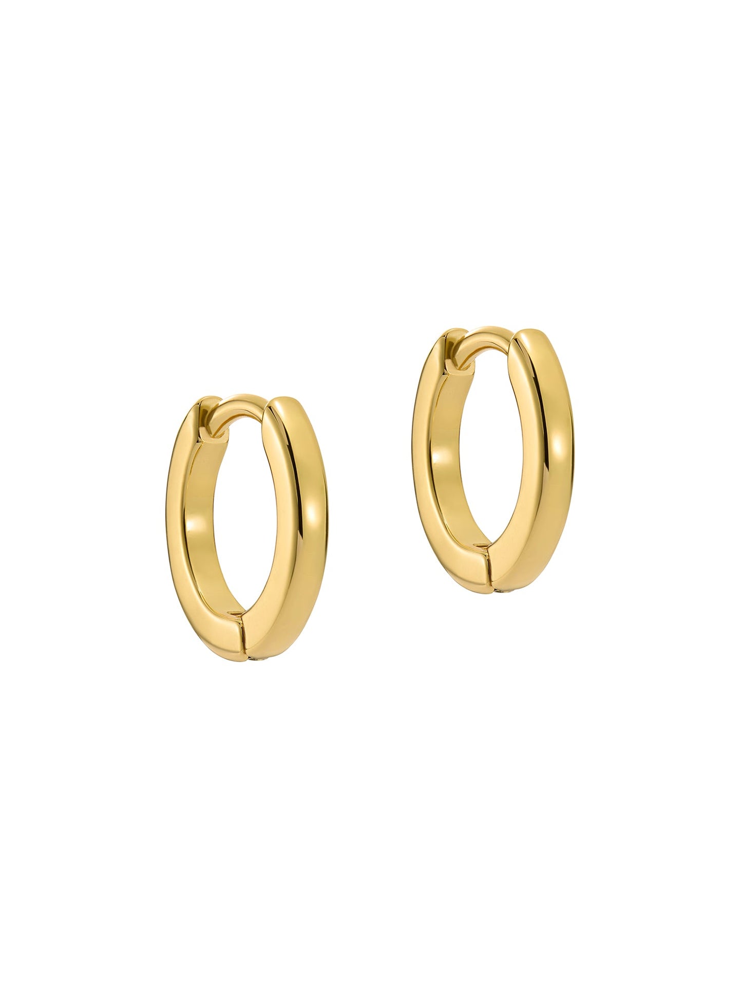 Women's Crislie Gold Logo Hoop Earringsa