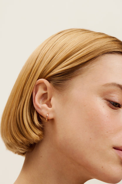 Women's CRISLIE: Logo Hoop Earrings (12mm)