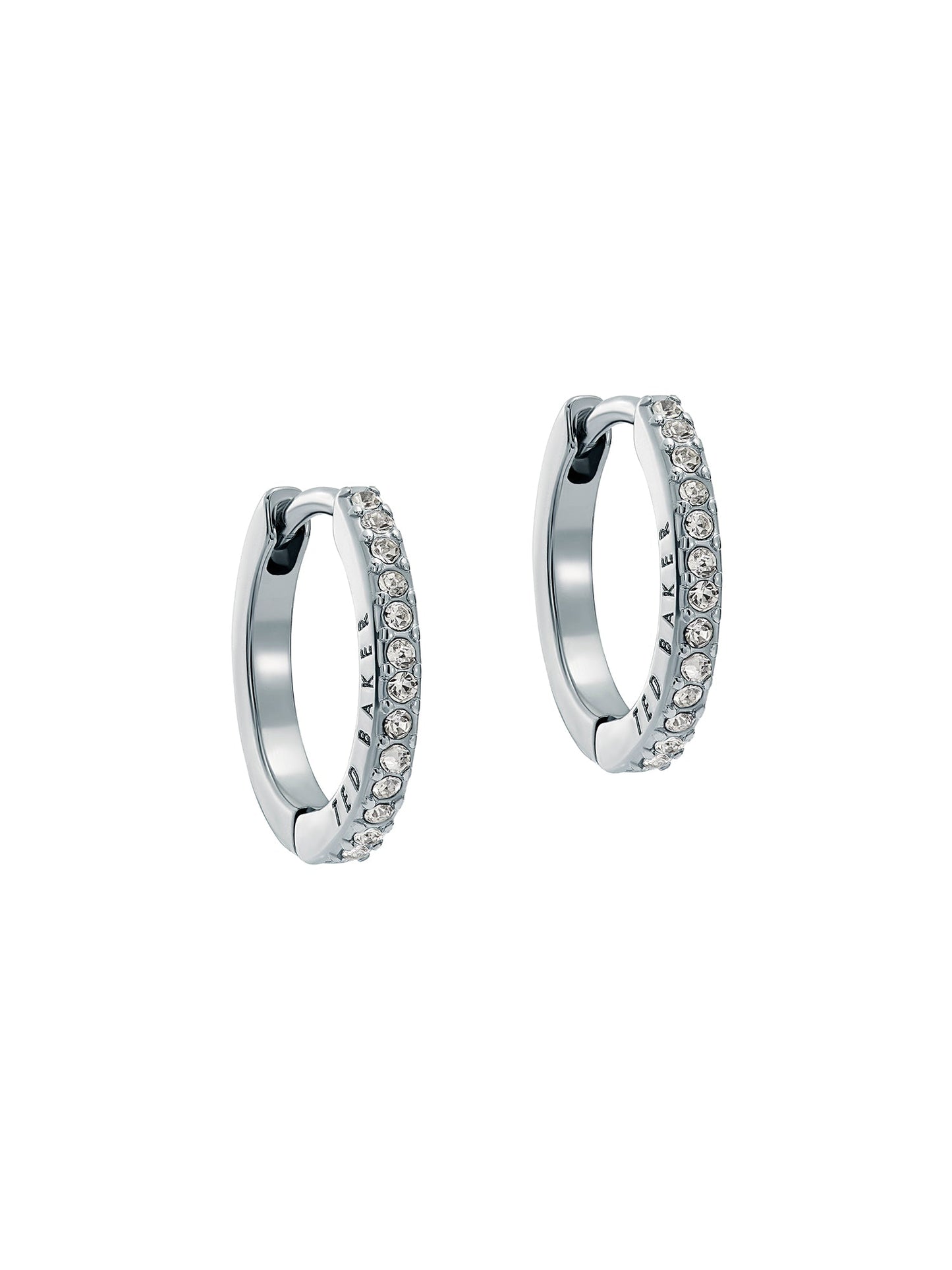 Women's HEPLIE: Crystal Hoop Earrings (14mm)