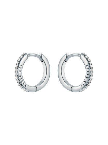Women's HEPLIE: Crystal Hoop Earrings (14mm)