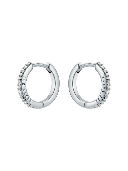 Women's HEPLIE: Crystal Hoop Earrings (14mm)