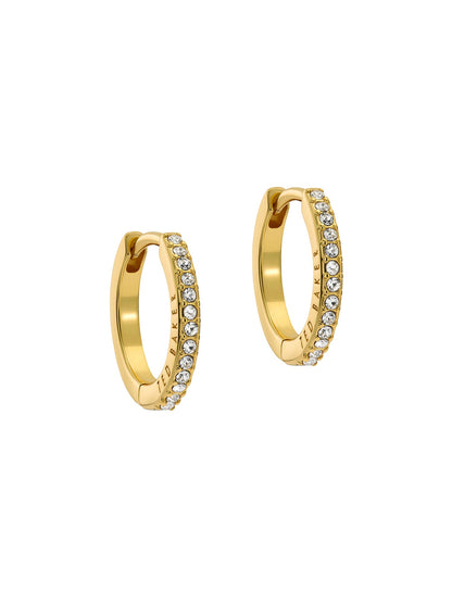 Women's Heplie Gold Crystal Hoop Earrings